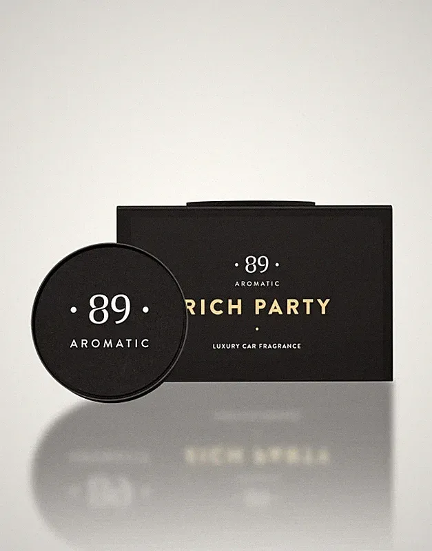 Aromatic 89 Rich party freshener, distinguishing by its design for Car or Home