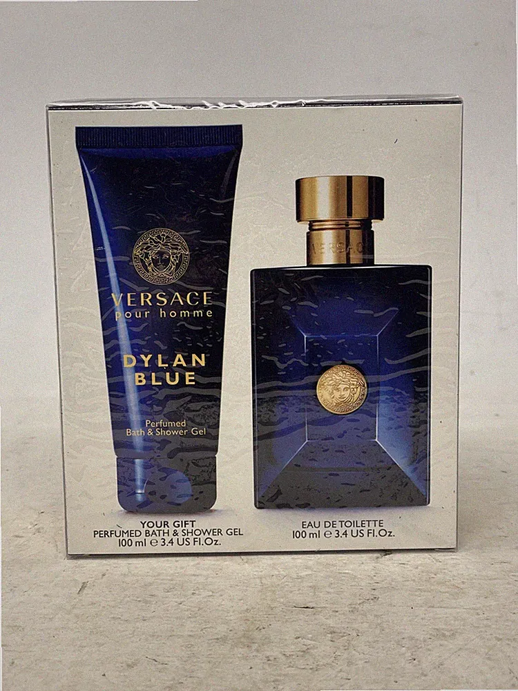 BRAND NEW! Versace Dylan Blue 2-Piece Travel Set Perfume Bath & Shower Gel (109)