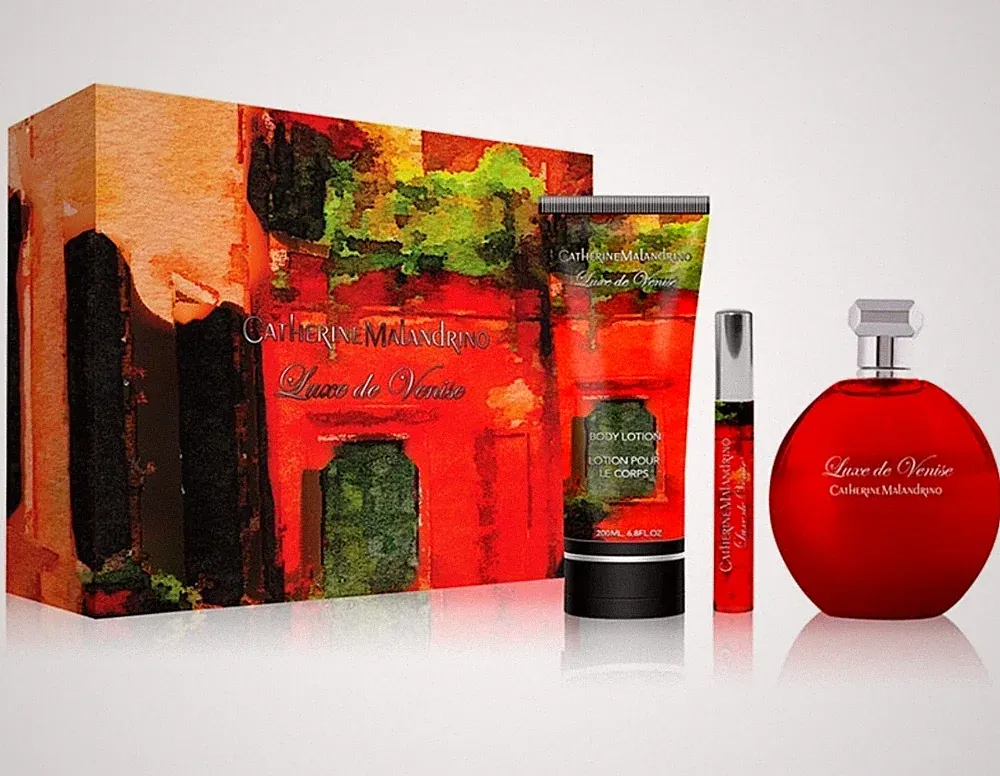 Catherine Malandrino Perfume Luxe de Venise 3 Pc Gift Set Perfume Lotion Spray