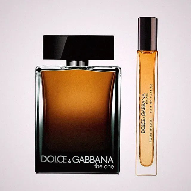 Dolce & Gabbana The One Eau de Parfum Spray 3.3 oz 2 Pc Gift Set for Men | Woody