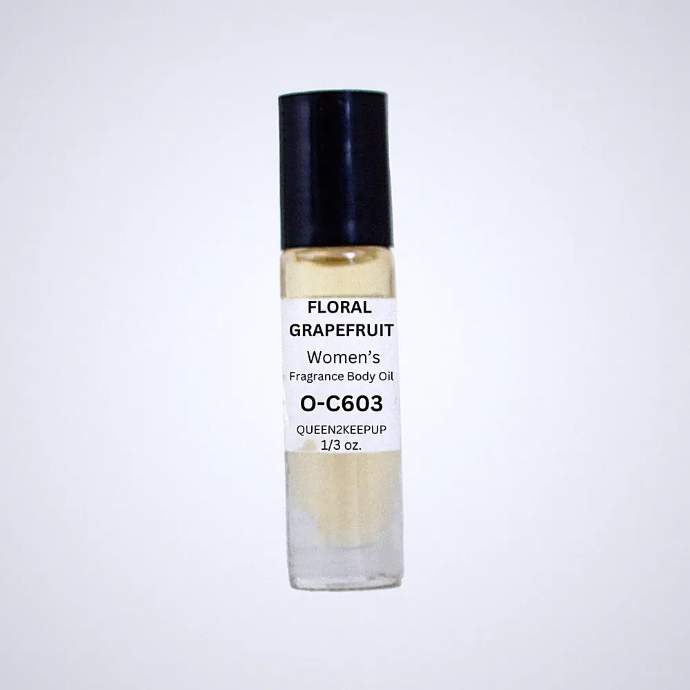 Floral Grapefruit (Women) Body Oil 10 ml Fragrance All Natural 1/3 oz Roll-On