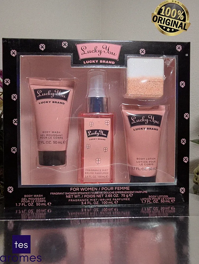 Lucky You By Lucky Brand 4 Pcs Gift Set Women's Fragrance Mist