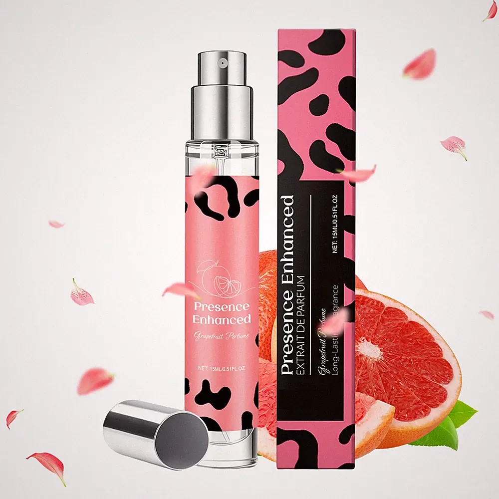 Pink Leopard Style Perfume 15ml Travel-size Long Lasting Grapefruit Scent Spray`